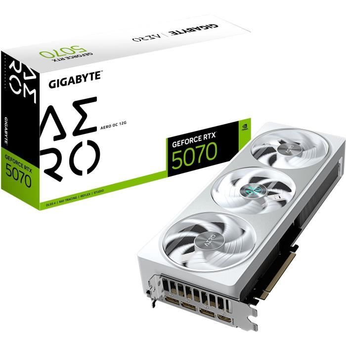 Scheda grafica - GIGABYTE - GeForce RTX 5070 AERO OC - 12 GB GDDR7 - 192 bit - PCI-E 5.0