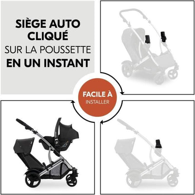 Adattatori universali HAUCK Cosy - Per passeggino universale DUETT CS - Nero