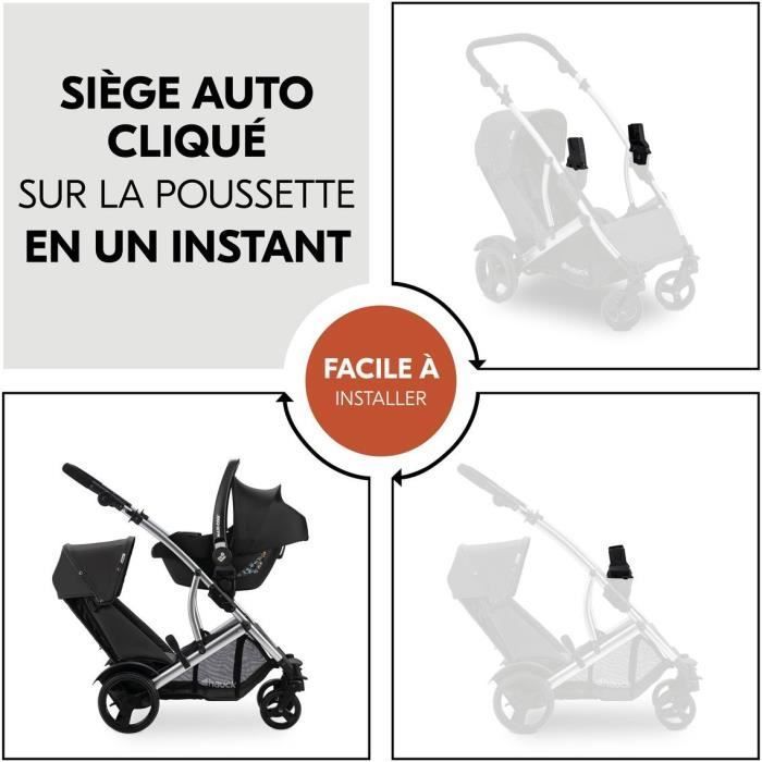 Adattatori universali HAUCK Cosy - Per passeggino universale DUETT CS - Nero