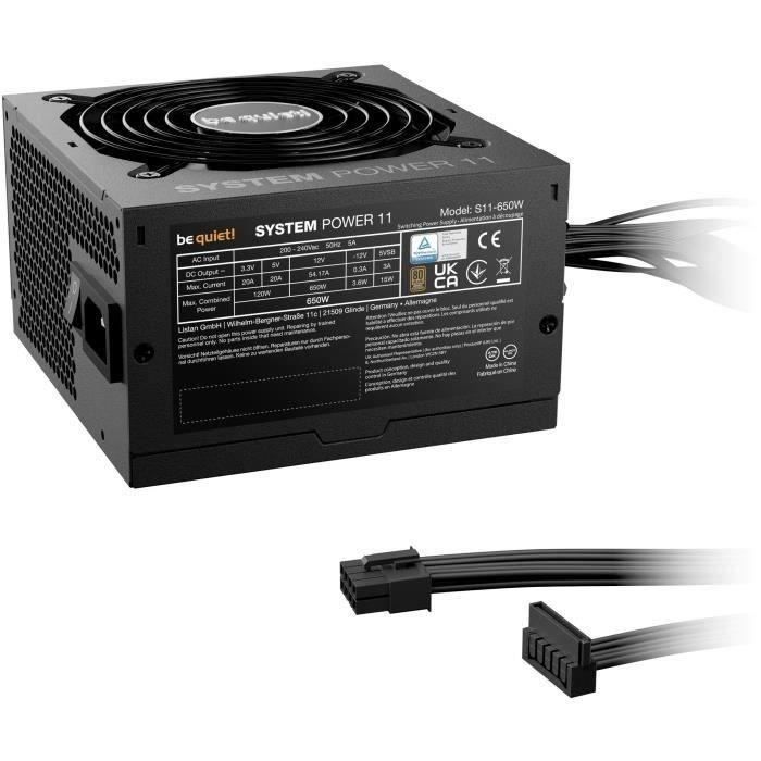 Alimentatore per PC - BE QUIET! - System Power 11 - 650 W - BP011EU - Affidabile e silenzioso