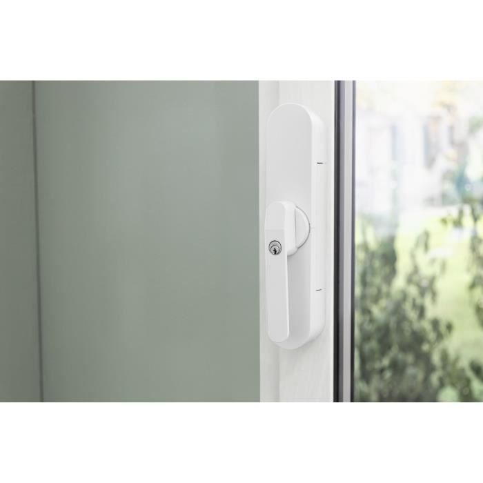 Serratura di sicurezza per porta terrazza - ABUS - WINTECTO One FCA4100 W - Tecnologia SmartX, sensore di allarme 3D, controllo tramite app