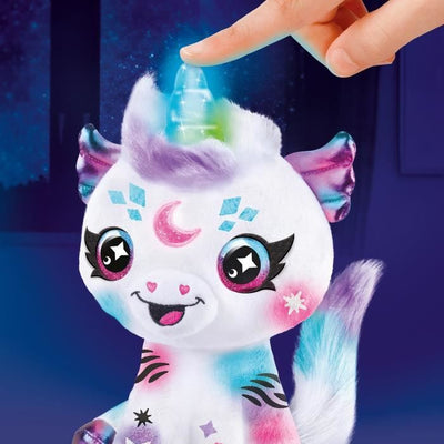 Canal Toys - Peluche Airbrush - Peluche Unicorno Cosmico da personalizzare con corno luminoso - AIR 028
