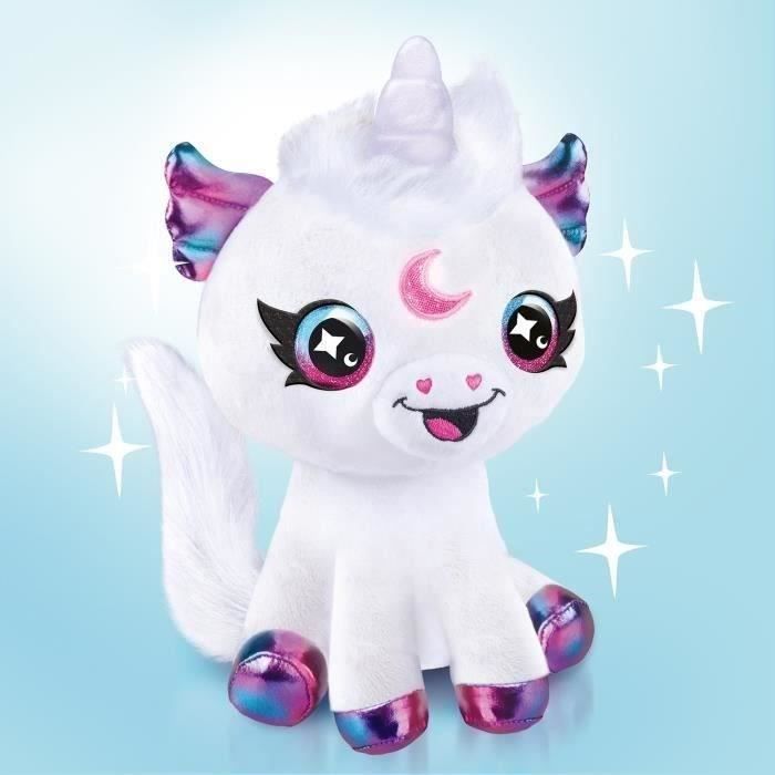 Canal Toys - Peluche Airbrush - Peluche Unicorno Cosmico da personalizzare con corno luminoso - AIR 028
