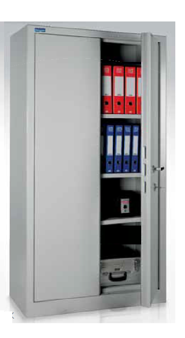 Armadio blindato monoblocco spessore 30/10 ad ante battenti cm. 70x50x160h