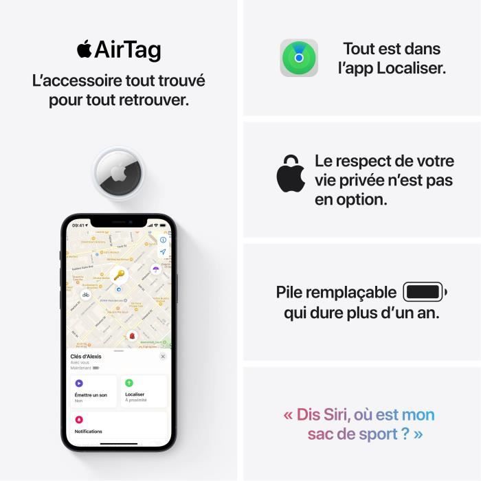 APPLE Confezione da 4 AirTag