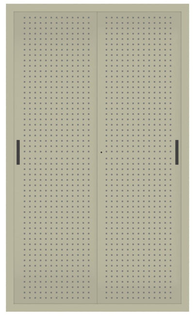 Armadio ufficio con struttura di metallo verniciata e piani ad incastro a gancio cm. 120x60x200H
