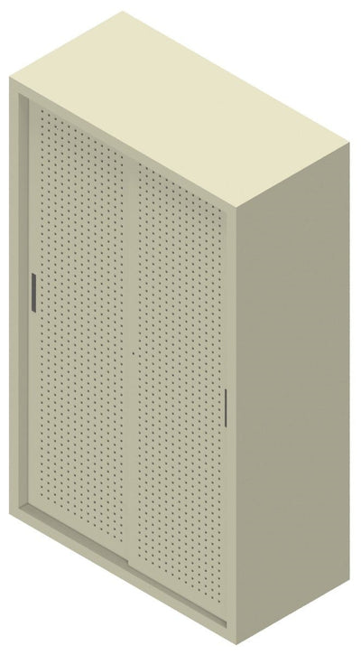 Armadio ufficio con struttura di metallo verniciata e piani ad incastro a gancio cm. 120x60x200H