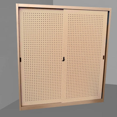 Armadio ufficio con struttura di metallo verniciata e piani ad incastro a gancio cm. 120x60x200H