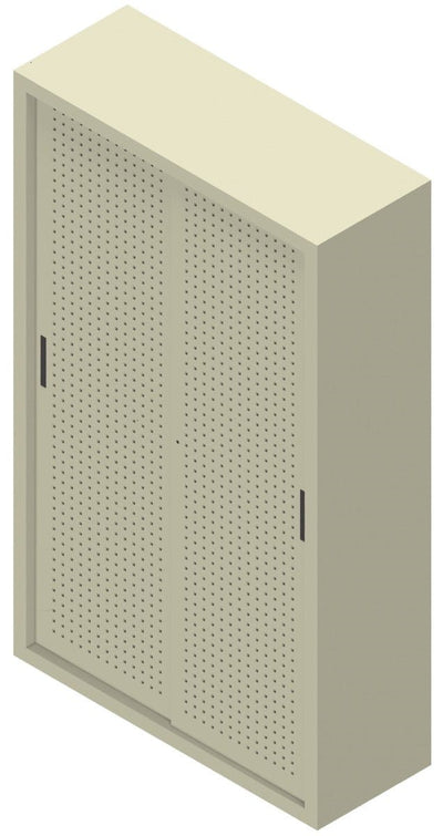 Armadio per Archiviazione ad Ante Scorrevoli in lamiera forata cm. 120x45x200H