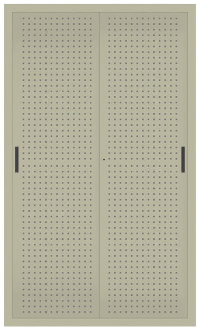 Armadio per Archiviazione ad Ante Scorrevoli in lamiera forata cm. 120x45x200H