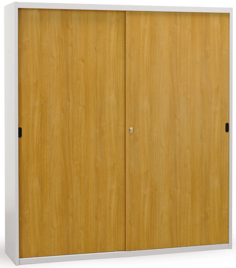 Armadio metallico verniciato scorrevole per ufficio operativo cm. 180x45x200h