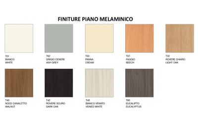 Armadio metallico per ufficio con ante in legno verniciato cm. 180x45x155h