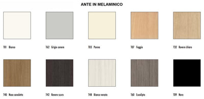 Armadio metallico scorrevole con ante in melaminico da ufficio cm. 120x45x69h