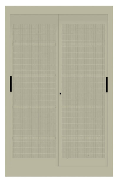 Armadio metallico per archiviazione con ante in rete scorrevoli cm. 120x60x200H