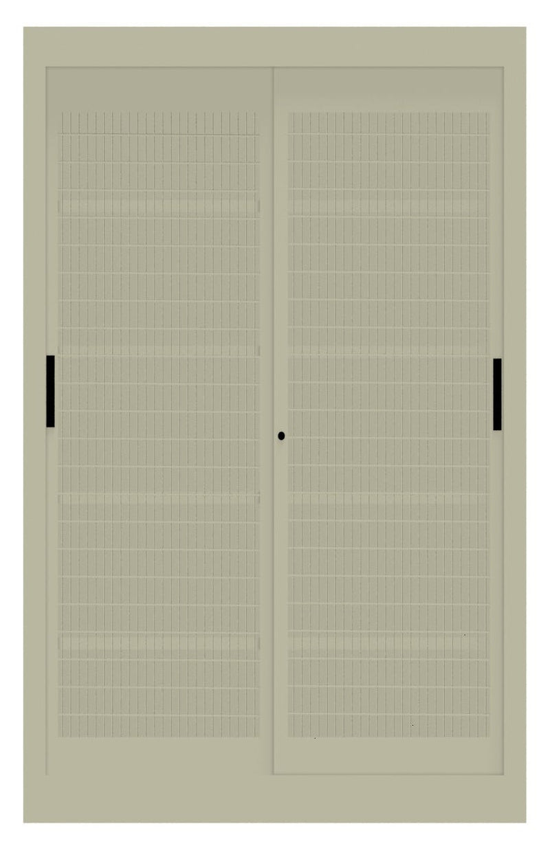 Armadio metallico per archiviazione con ante in rete scorrevoli cm. 120x60x200H