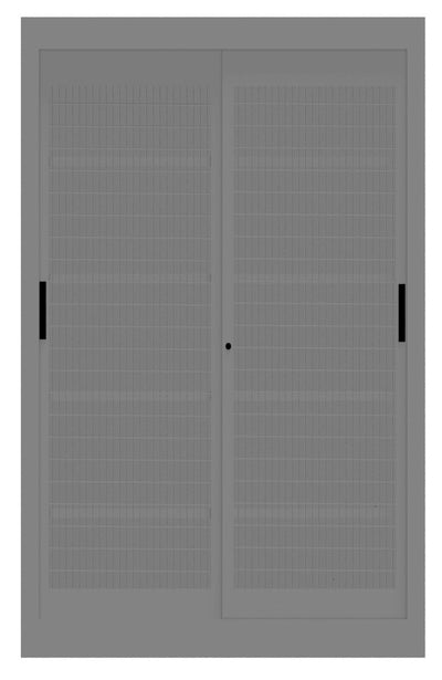 Armadio metallico per archiviazione con ante in rete scorrevoli cm. 120x60x200H