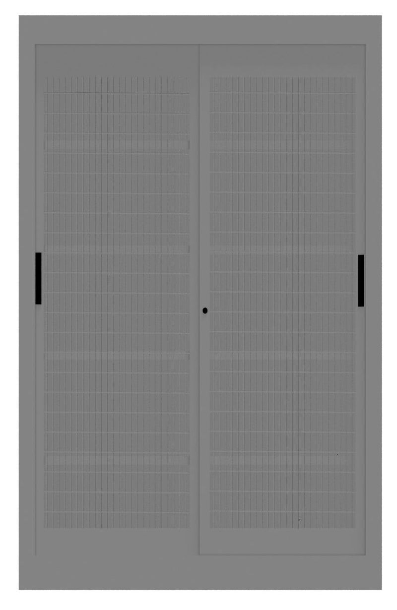 Armadio metallico per archiviazione con ante in rete scorrevoli cm. 120x60x200H
