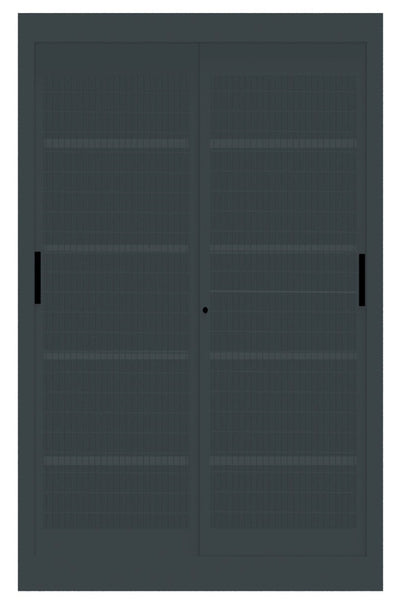 Armadio per archiviazione da ufficio con ante a rete metalliche cm. 120x45x200h