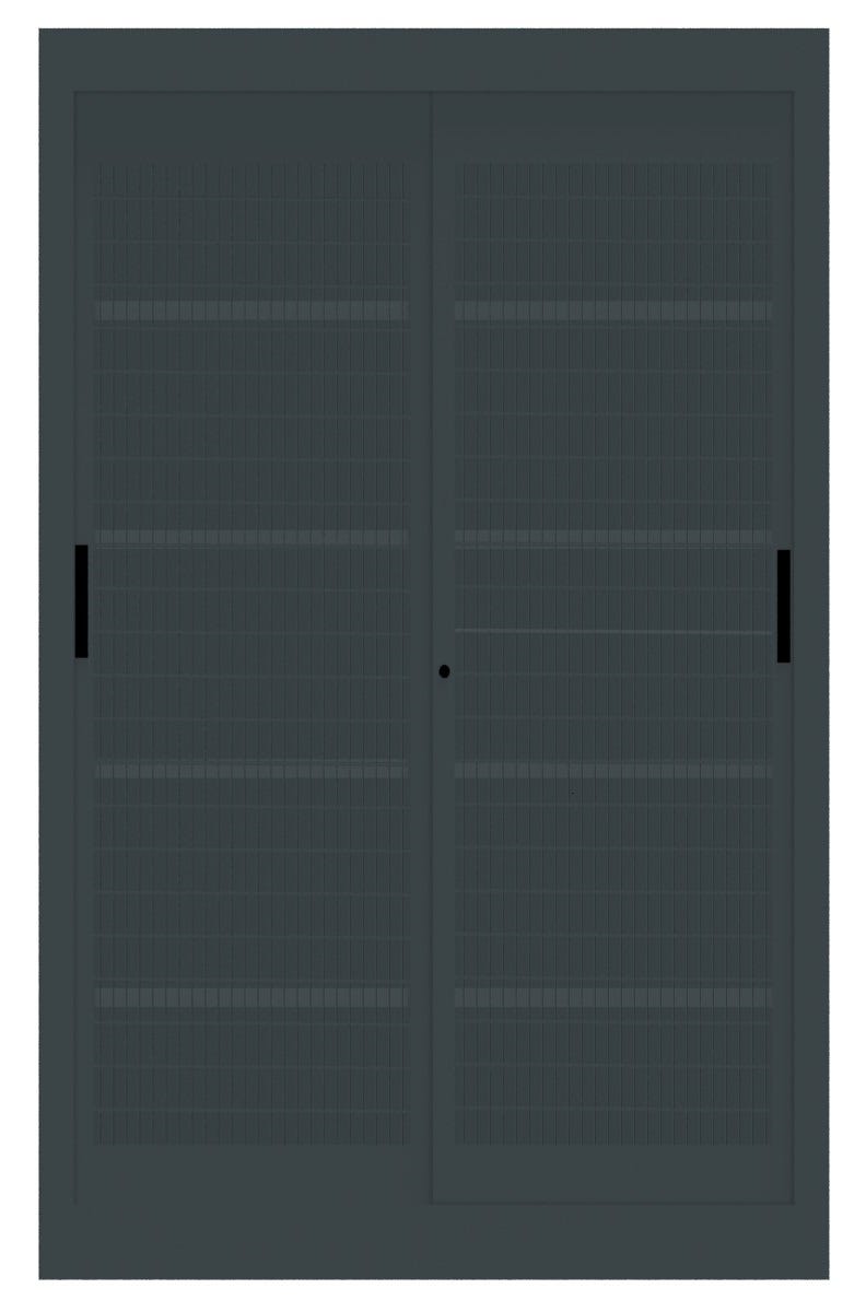 Armadio per archiviazione da ufficio con ante a rete metalliche cm. 120x45x200h