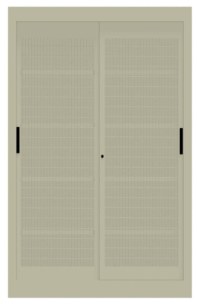 Armadio per archiviazione da ufficio con ante a rete metalliche cm. 120x45x200h