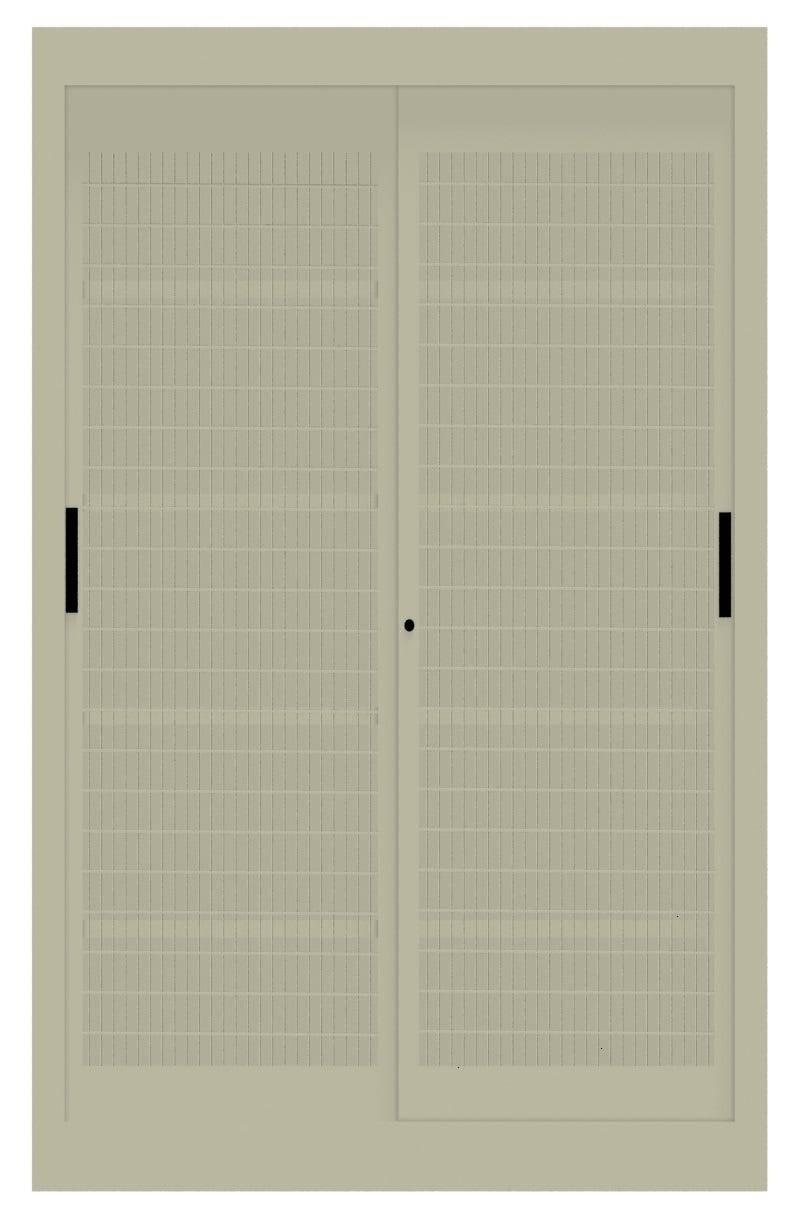 Armadio per archiviazione da ufficio con ante a rete metalliche cm. 120x45x200h