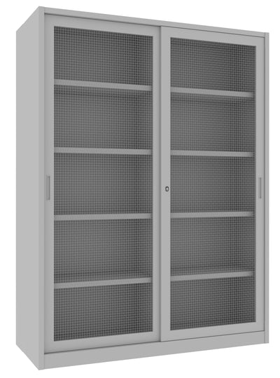 Armadio archiviazione da ufficio in metallo con piani interni cm. 150x60x200H