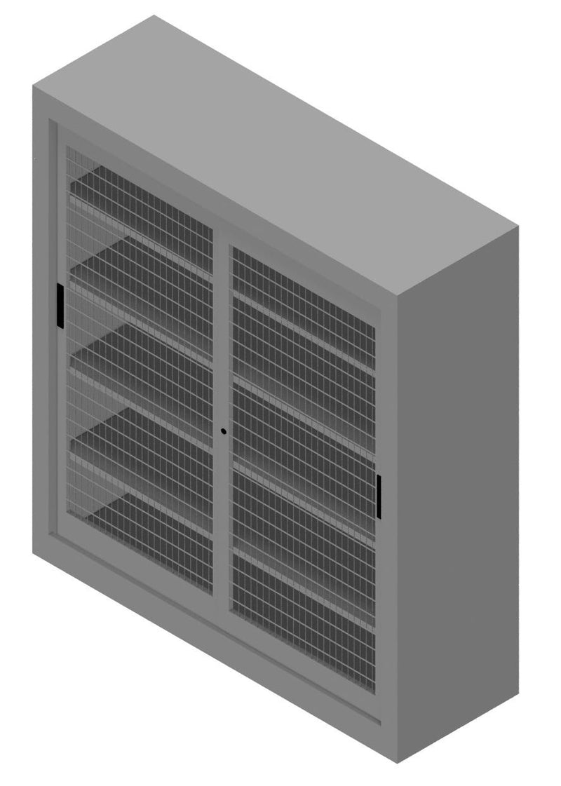 Armadio archiviazione da ufficio in metallo con piani interni cm. 150x60x200H