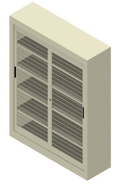 Armadio per Archiviazione ad Ante Scorrevoli in rete cm. 150x45x200h