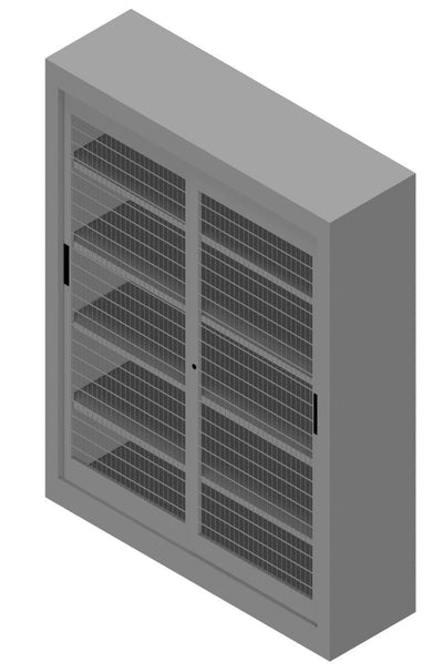 Armadio per Archiviazione ad Ante Scorrevoli in rete cm. 150x45x200h