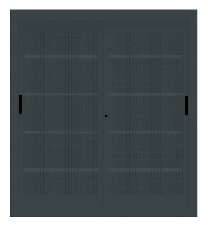 Armadio per archivio documenti da ufficio con piani interni regolabili in altezza e ante in rete cm. 180x60x200H