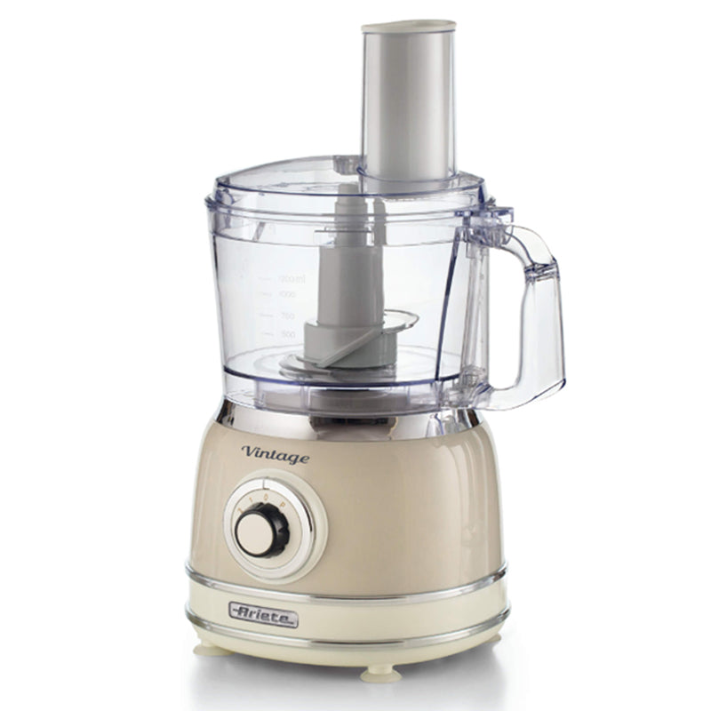 ARIETE 1781/03 - ROBOT DA CUCINA MULTIFUNZIONE VINTAGE (BEIGE) - 1.2 L - 2 VELOC.+PULSE