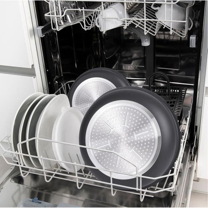 Batteria di pentole Arthur Martin AM3950 16 pezzi - Alluminio - Manico removibile - Tutte le fonti di calore compresa l&