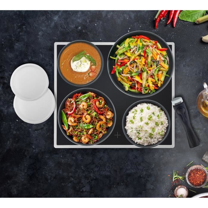 Batteria di cottura 10 camere Arthur Martin - Aluminio - Tutte le luci tranne l&