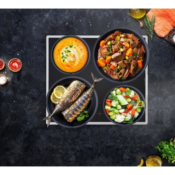 Arthur Martin AM1502 Set pentole 15 pezzi - manico estraibile effetto legno - tutte le fonti di calore compresa l&