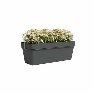 ARTEVASI - Kit fioriera da balcone capri re 50cm v2 antracite 50,2 x 28,5 x h20 cm - 1,45l
