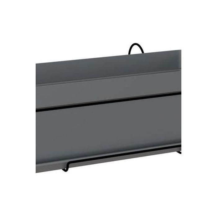 ARTEVASI - Kit fioriera capri 50cm v2 antracite 50.2 x 28.5 x h20.7 cm - 1.54l