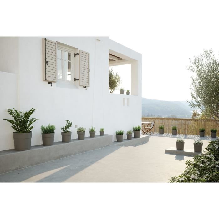 Barattolo di fiori e capri rotondo rotondo - plastica - serbatoio dell&