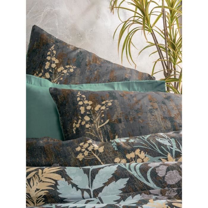 Completo letto - 1 copripiumino 220 x 240 cm + 2 federe 60 x 60 cm - 100% raso di cotone - Menta