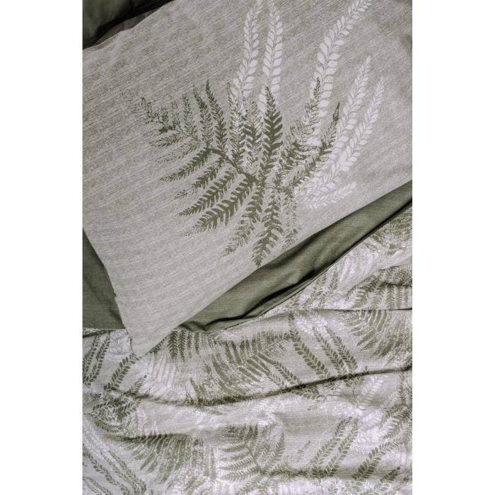 Completo letto - 1 copripiumino 220 x 240 cm + 2 federe 60 x 60 cm - 100% cotone - Cachi