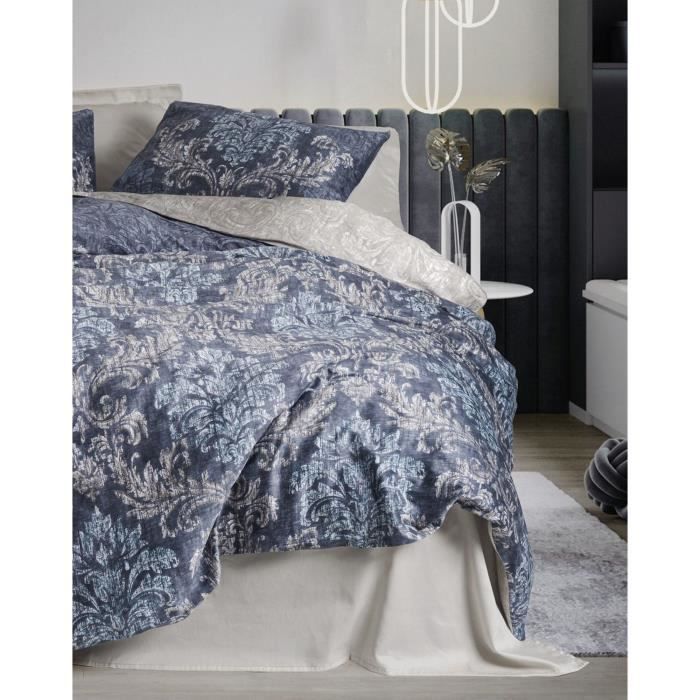 Completo letto - 1 copripiumino 220 x 240 cm + 2 federe 60 x 60 cm - 100% raso di cotone - Beige