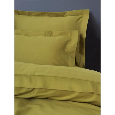 Completo letto - 1 copripiumino 220 x 240 cm + 2 federe 60 x 60 cm - 100% raso di cotone - Verde