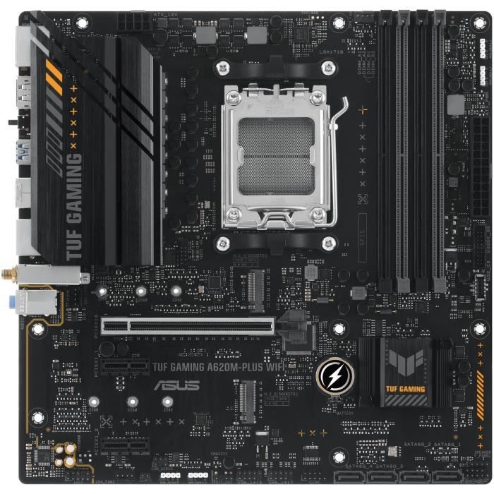 Scheda madre - ASUS - TUF GAMING A620M-PLUS WIFI - AMD A620 - AM5 - DDR5-SDRAM