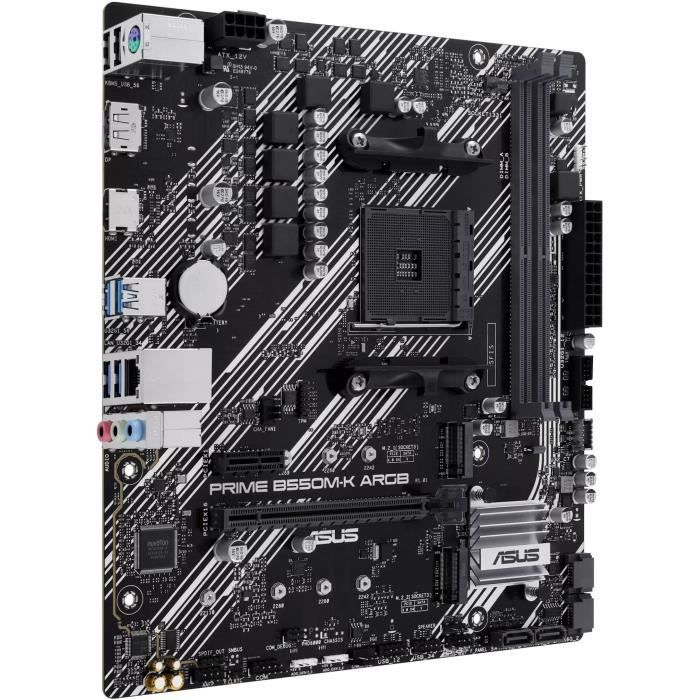 Scheda madre - ASUS - PRIME B550M-K ARGB - Socket AM4 - DDR4 - Micro ATX