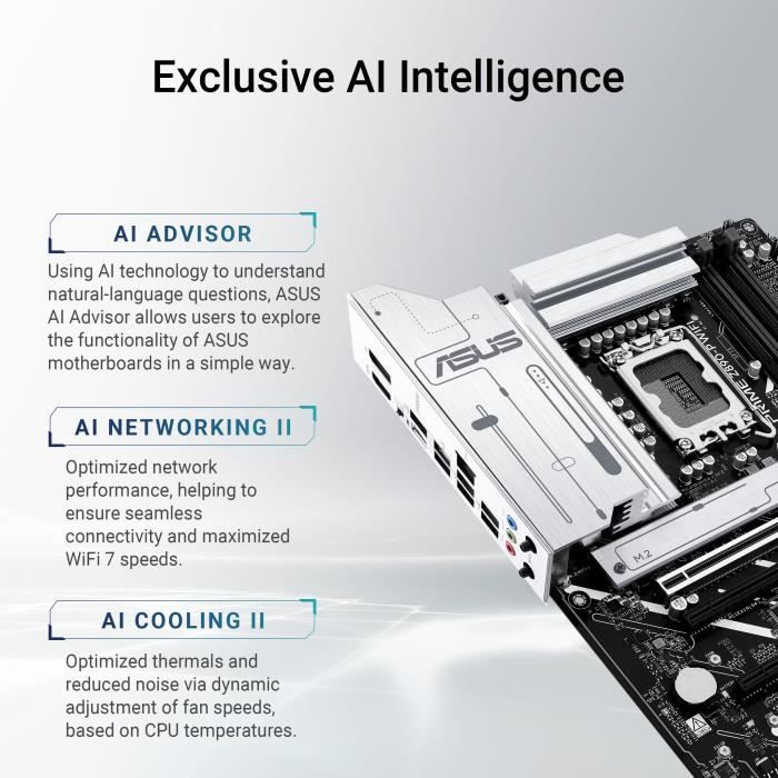 Scheda madre - ASUS - PRIME Z890-P WIFI - SDRAM DDR5 - Wi-Fi integrato - Porte USB multiple