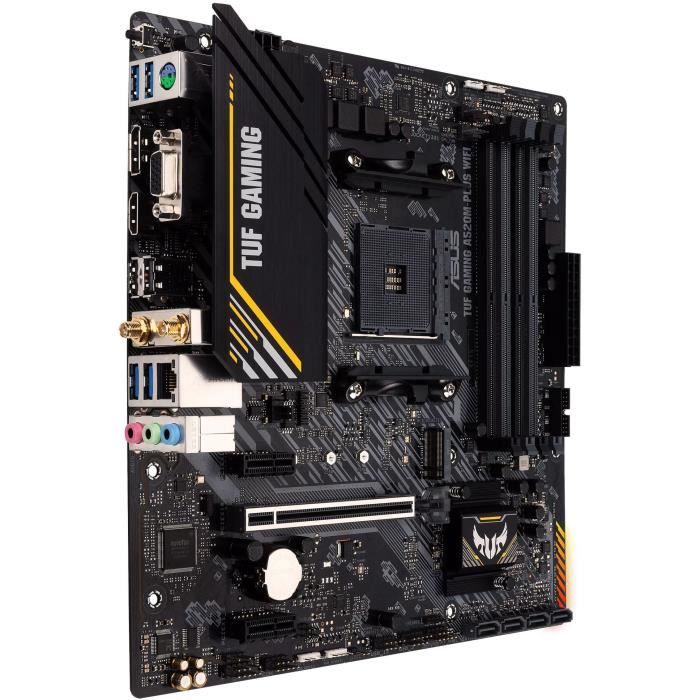 Scheda madre - ASUS - TUF GAMING A520M-PLUS WIFI - AMD A520 - Slot micro ATX AM4