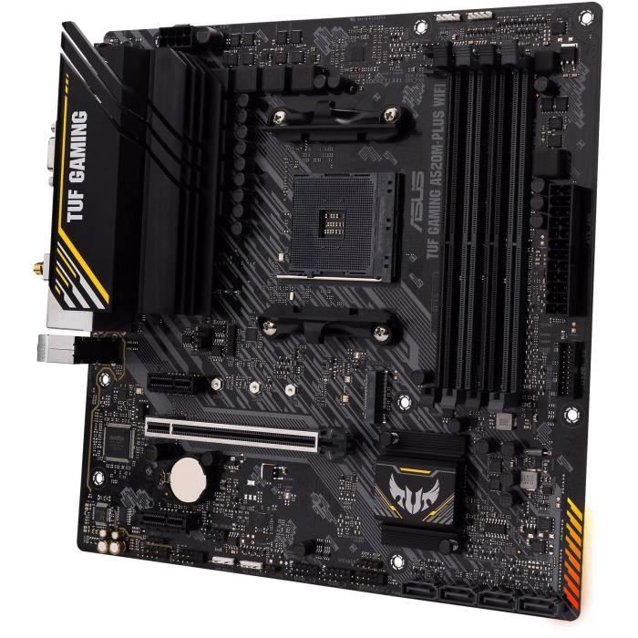 Scheda madre - ASUS - TUF GAMING A520M-PLUS WIFI - AMD A520 - Slot micro ATX AM4