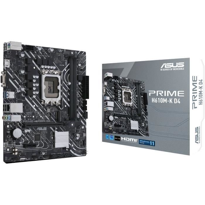 Placa base ASUS PRIME H610M-K D4 - LGA 1700 - DDR4 - micro ATX