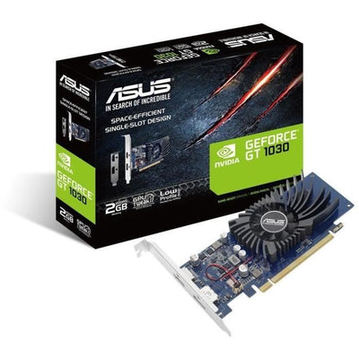 Scheda grafica ASUS GT1030-2G-BRK GF GT 1030 2 GB GDDR5 PCIe 3.0 a basso profilo HDMI, DisplayPort