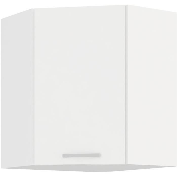 ATLAS Mobile angolare alto - Decoro bianco - L58x58cm