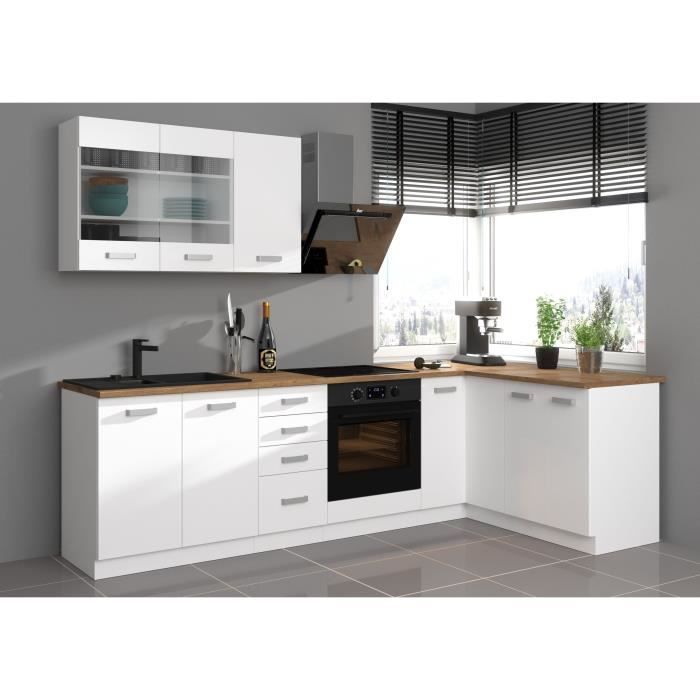 ATLAS Mobile basso con 2 ante - Decoro bianco - L60 cm - Venduto senza piano di lavoro